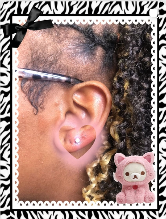 Ear piercing work